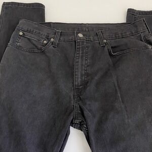Levis 512 Jeans‎ Mens 34x32(ACT) Black Slim Taper Denim Stretch American READ